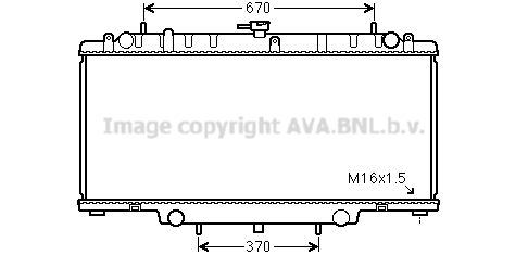 AVA QUALITY COOLING Радиатор, охлаждение двигателя DN2394